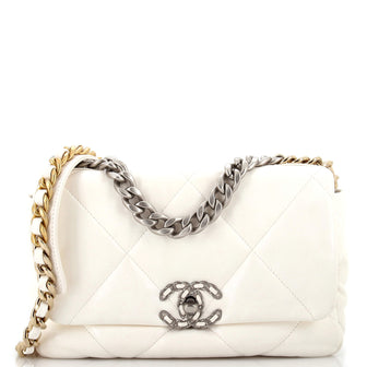 Chanel 19 Flap Bag Quilted Leather Medium