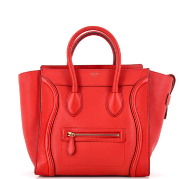 Celine Luggage Bag Grainy Leather Mini