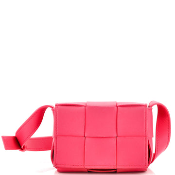 Bottega Veneta Cassette Crossbody Bag Maxi Intrecciato Leather Candy