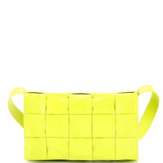 Bottega Veneta Cassette Crossbody Bag Maxi Intrecciato Patent