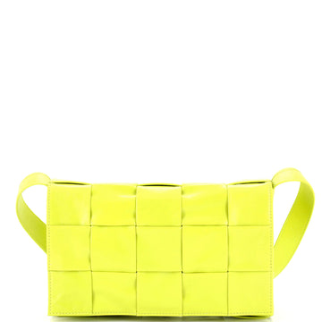 Bottega Veneta Cassette Crossbody Bag Maxi Intrecciato Patent