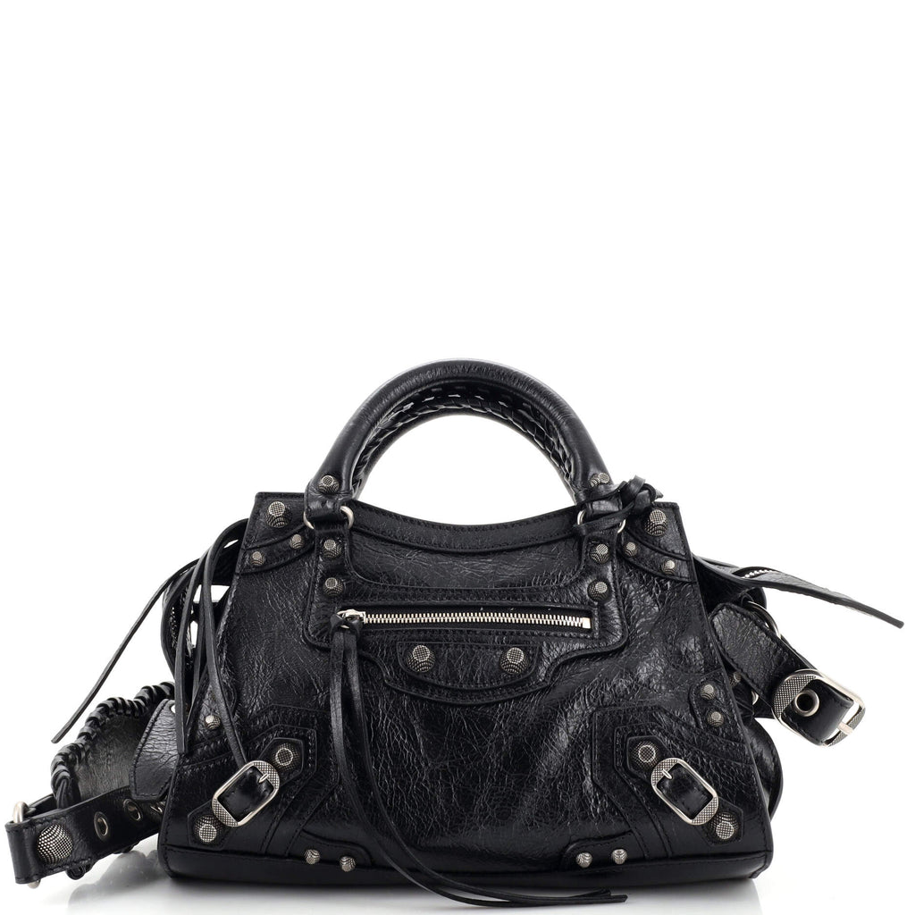 Balenciaga Neo Cagole City Bag Leather XS Black 2281671