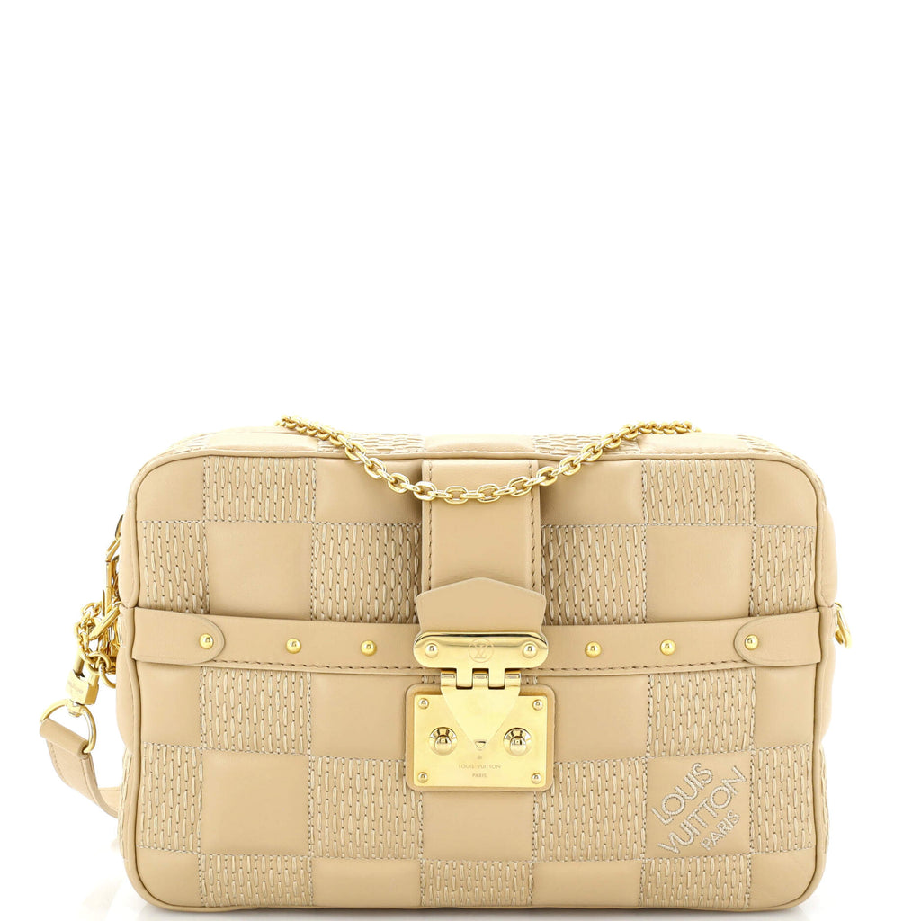 Louis Vuitton Beige Leather Quilted Pochette Troca Shoulder Bag – Shop Luxe  Society