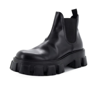 Prada Men's Monolith Chelsea Boots Leather