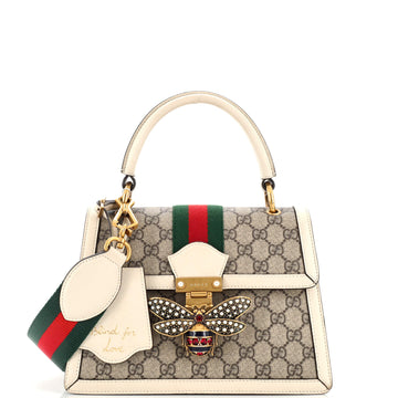 Gucci Queen Margaret Top Handle Bag GG Coated Canvas Small