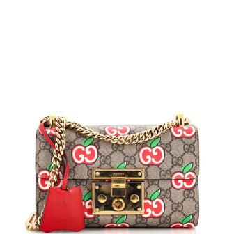 Gucci Padlock Shoulder Bag Printed GG Coated Canvas Small