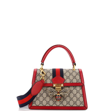 Gucci Queen Margaret Top Handle Bag GG Coated Canvas Small