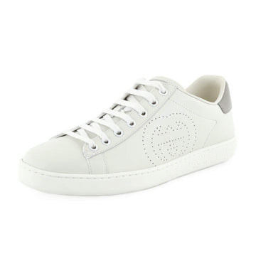 Gucci Interlocking G Ace Sneakers Perforated Leather
