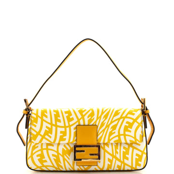 Fendi Baguette 1997 Bag Vertigo Zucca Coated Canvas