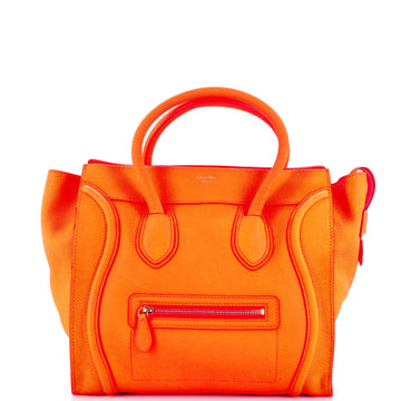 Celine Luggage Bag Grainy Leather Mini