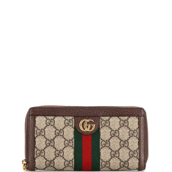 Gucci Ophidia Zip Around Wallet GG Coated Canvas