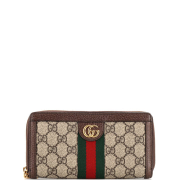 Gucci Ophidia Zip Around Wallet GG Coated Canvas