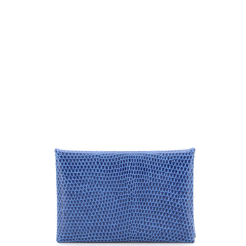 Hermes Calvi Card Holder Lizard