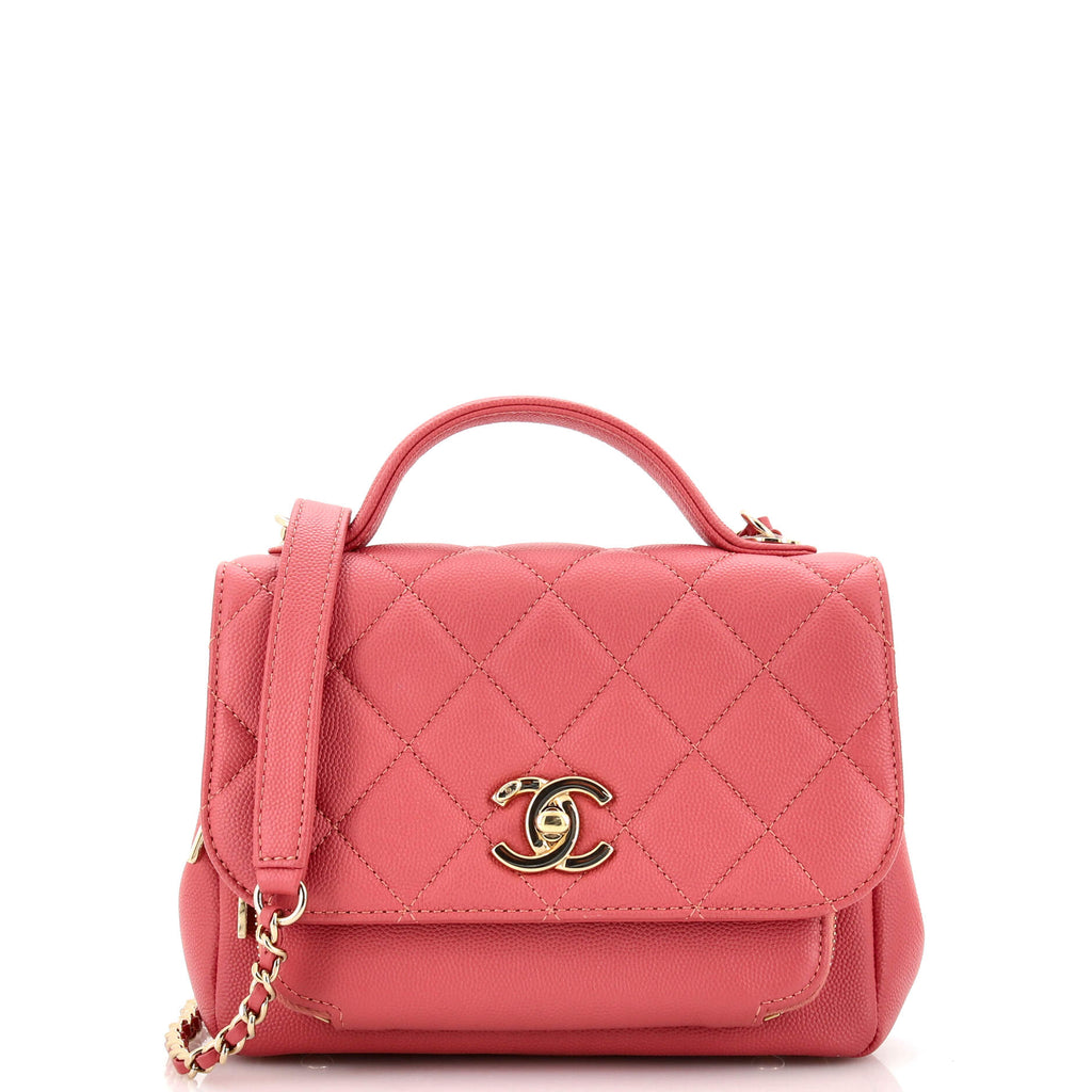 Chanel Business Affinity Flap Bag Quilted Caviar Mini Pink 2273693