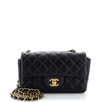 Chanel Classic Single Flap Bag Quilted Lambskin Mini