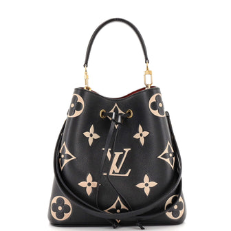 Louis Vuitton NeoNoe Handbag Bicolor Monogram Empreinte Giant MM