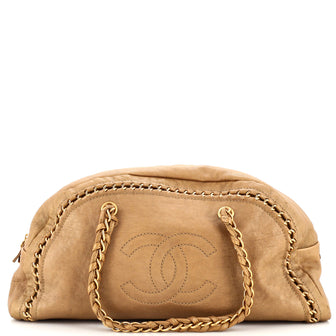 Chanel Luxe Ligne Bowler Bag Leather Large