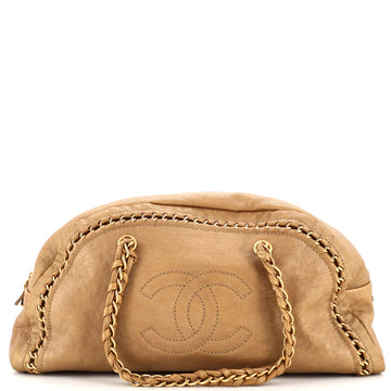 Chanel Luxe Ligne Bowler Bag Leather Large