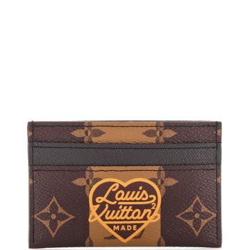 Louis Vuitton Nigo Double Card Holder Limited Edition Stripes Monogram Canvas
