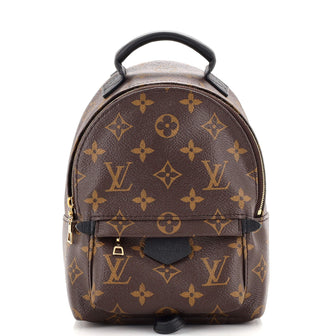 Palm springs leather backpack Louis Vuitton Brown in Leather