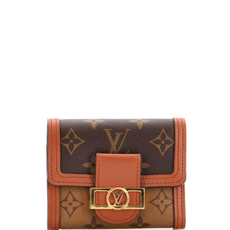 Louis Vuitton Dauphine Wallet Reverse Monogram Canvas Compact
