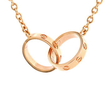 Cartier Love Interlocking Necklace 18K Rose Gold