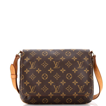 Louis Vuitton Musette Tango Handbag Monogram Canvas
