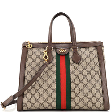 Gucci Ophidia Top Handle Tote GG Coated Canvas Medium