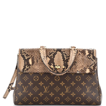 Louis Vuitton Venus Handbag Monogram Canvas and Python