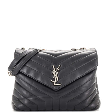 Saint Laurent Loulou Shoulder Bag Matelasse Chevron Leather Medium