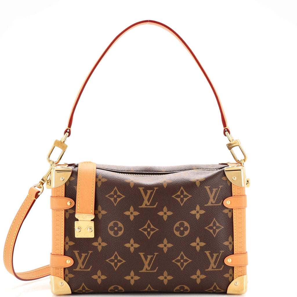 Louis Vuitton Side Trunk Handbag Monogram Canvas PM For Sale at