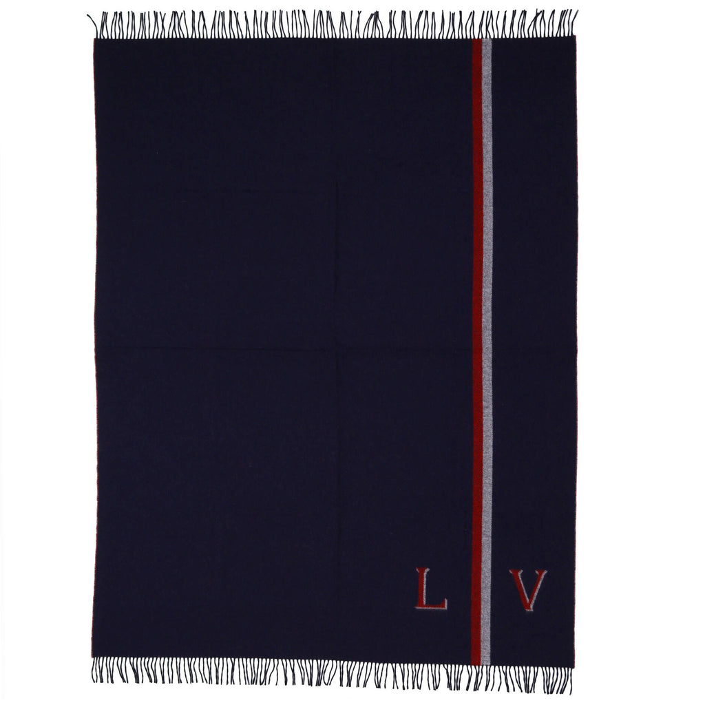 Louis Vuitton Blue Wool Scarf