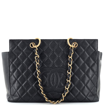 Chanel Grand Timeless Shopping Tote Quilted Caviar