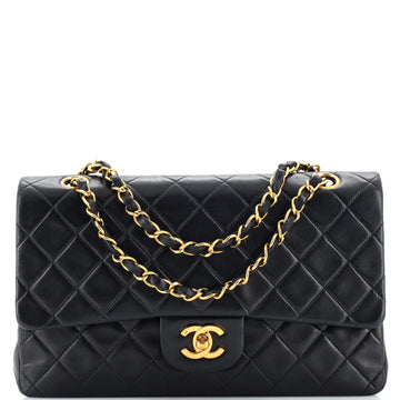 Chanel Vintage Classic Double Flap Bag Quilted Lambskin Medium