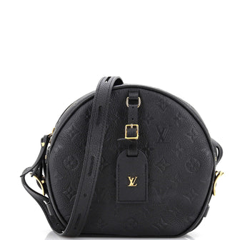 Louis Vuitton Boite Chapeau Souple Bag Monogram Empreinte Leather MM Black  2286149