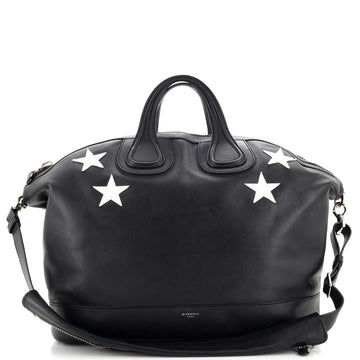 Givenchy Nightingale Satchel Patch Embellished Leather Large
