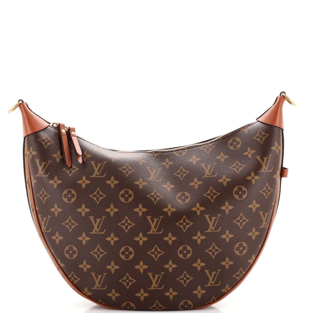 Louis+Vuitton+Loop+Hobo+Bag+Brown+Monogram+Reverse+Coated+Canvas for sale  online