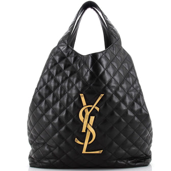 Saint Laurent Icare Shopping Tote Quilted Leather Maxi