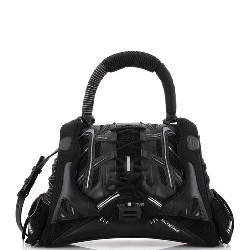 Balenciaga SneakerHead Top Handle Bag Mesh and Faux Leather Medium