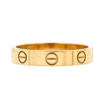 Cartier Love Wedding Band Ring 18K Yellow Gold