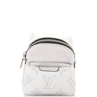 Louis Vuitton Discovery Backpack Bag Charm Monogram Taigarama White 2286811