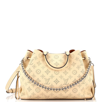 Louis Vuitton, Bags, Louis Vuitton Bella Tote Mahina Cream Leather Bag
