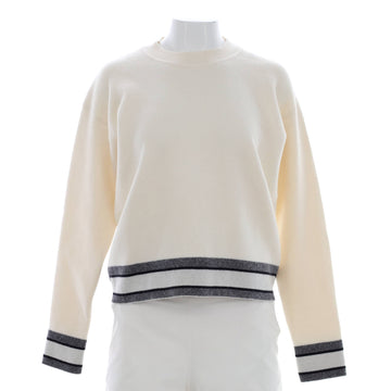Christian Dior Women's Logo Striped Sweater Cashmere Blend