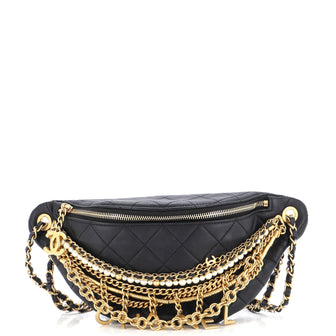 Chanel All About Chains Waist Bag Quilted Lambskin