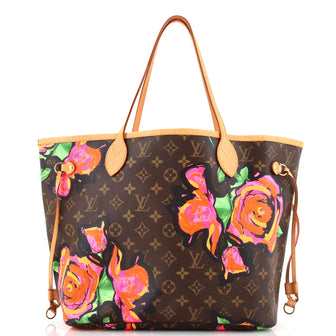 Louis Vuitton Neverfull Tote Limited Edition Monogram Roses MM