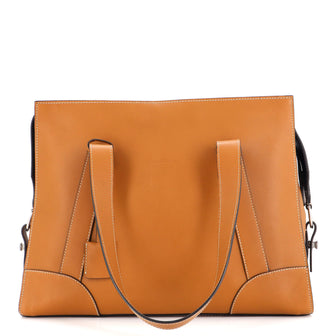 Salvatore Ferragamo Giano Duffel Bag Leather Medium