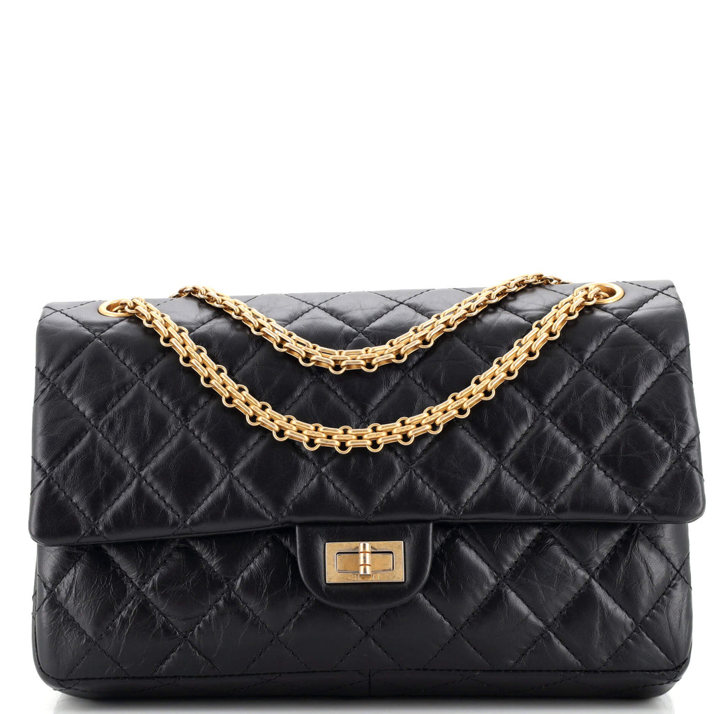 Chanel Reissue 2.55 Flap Bag Quilted Aged Calfskin 226 Gold 218235183
