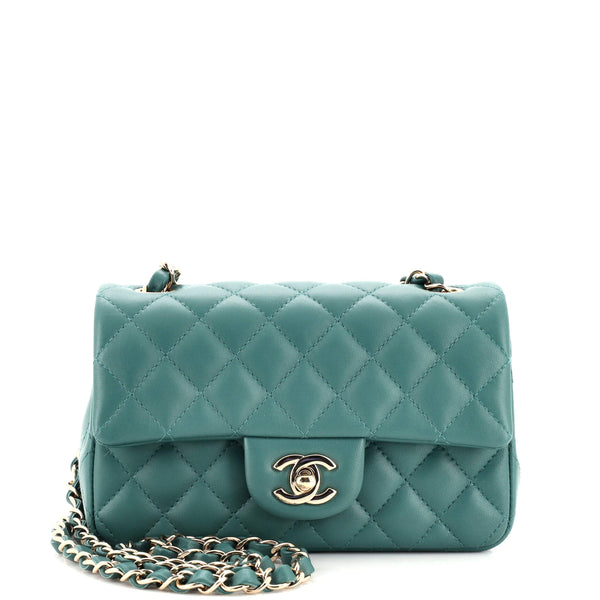 CHANEL Shiny Caviar Quilted Small Chanel 22 Green 1281603