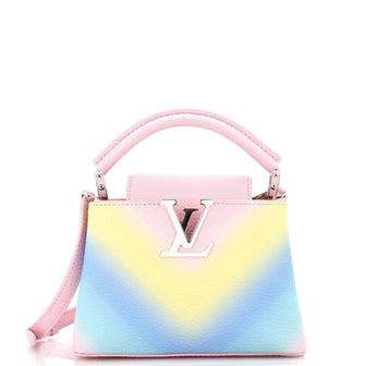 Louis Vuitton Capucines Bag Rainbow Gradient Leather Mini Multicolor 2288281