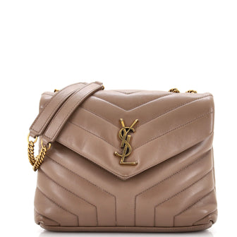 Saint Laurent Loulou Shoulder Bag Matelasse Chevron Leather Small